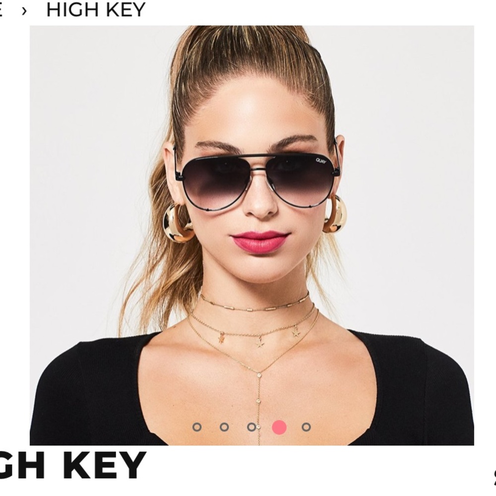 Quay Sunglasses High Key Black Fade